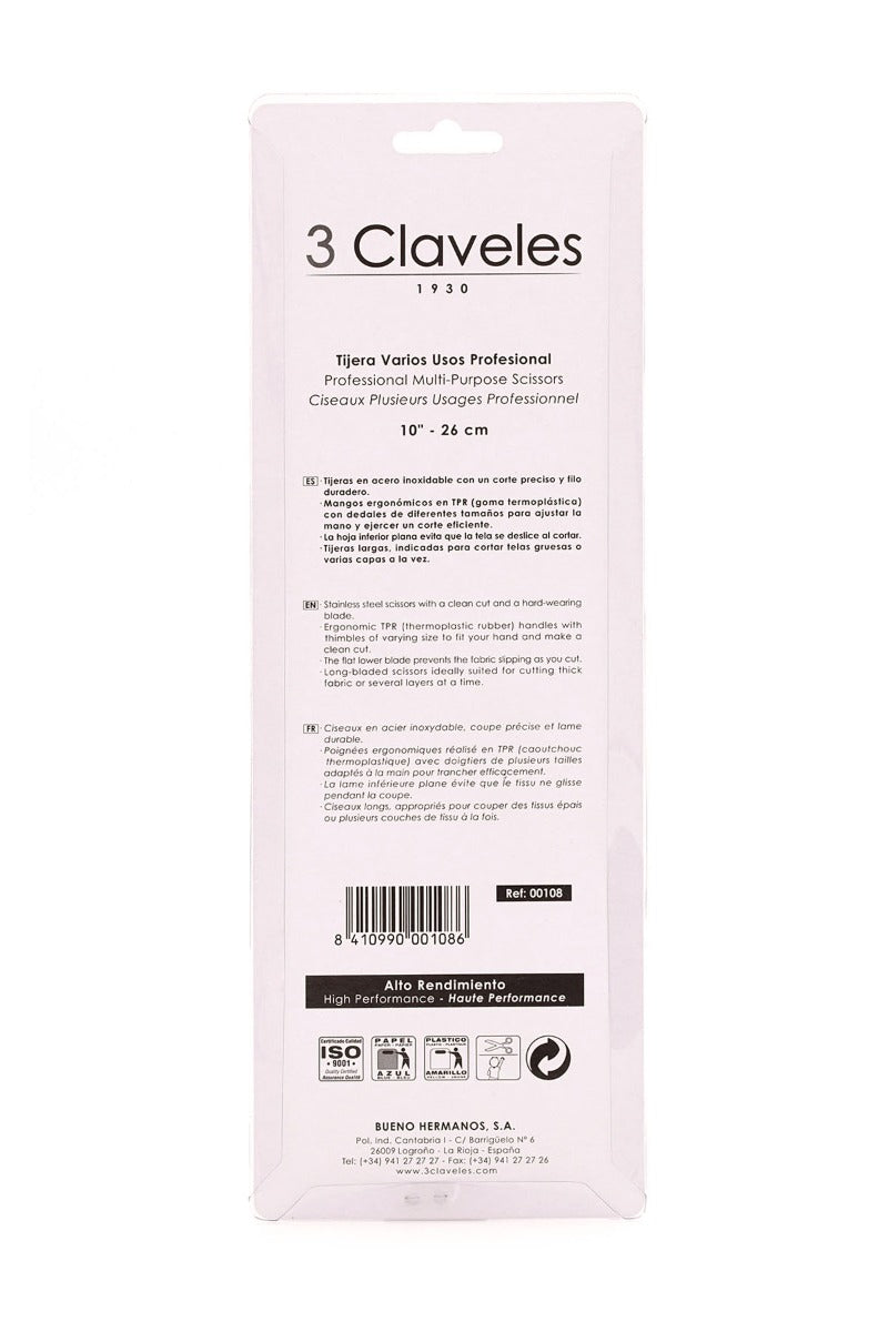 Ciseaux Professionnels Polyvalents 26 cm - Ribes y Casals