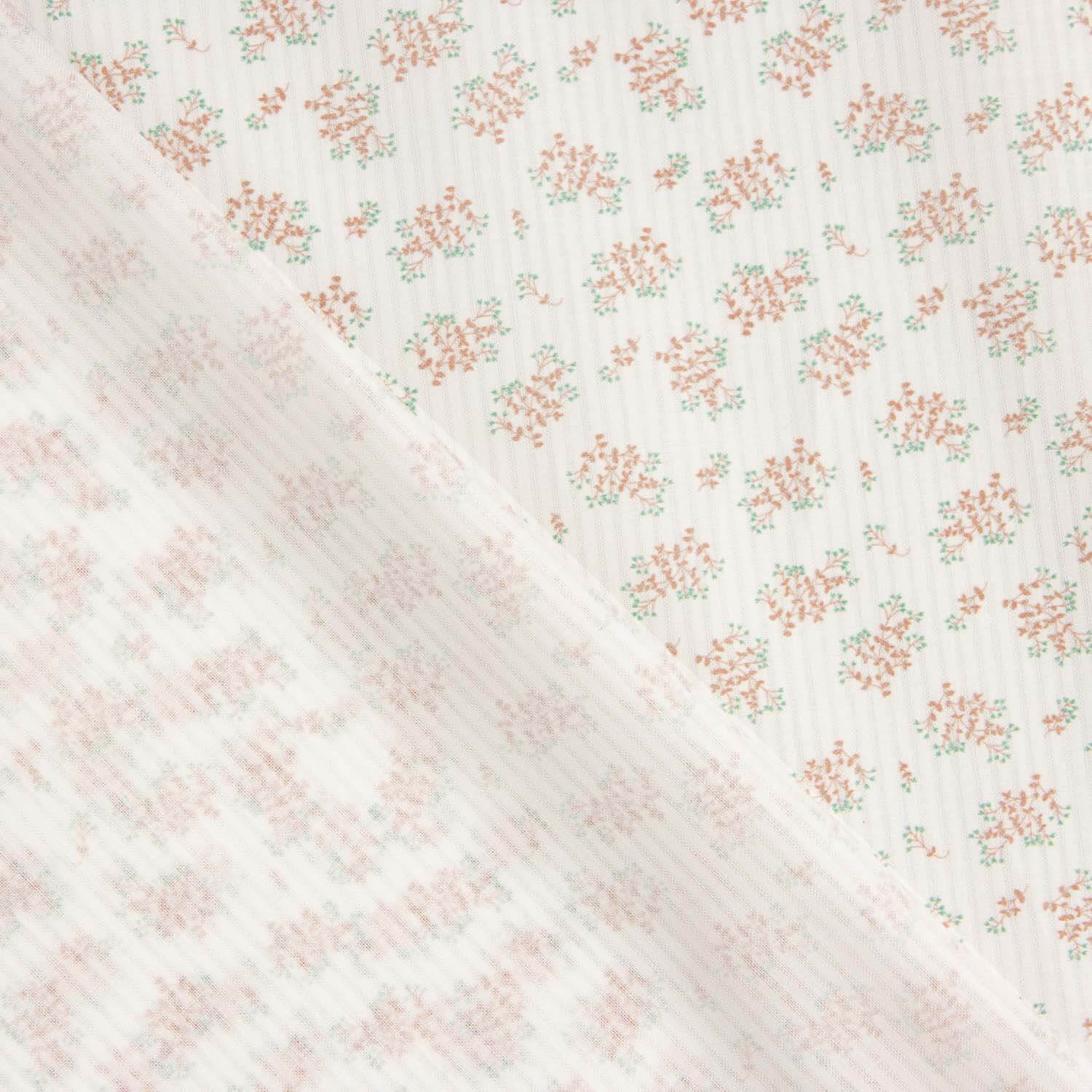 Popeline de coton Petit Floral Coral - Ribes y Casals