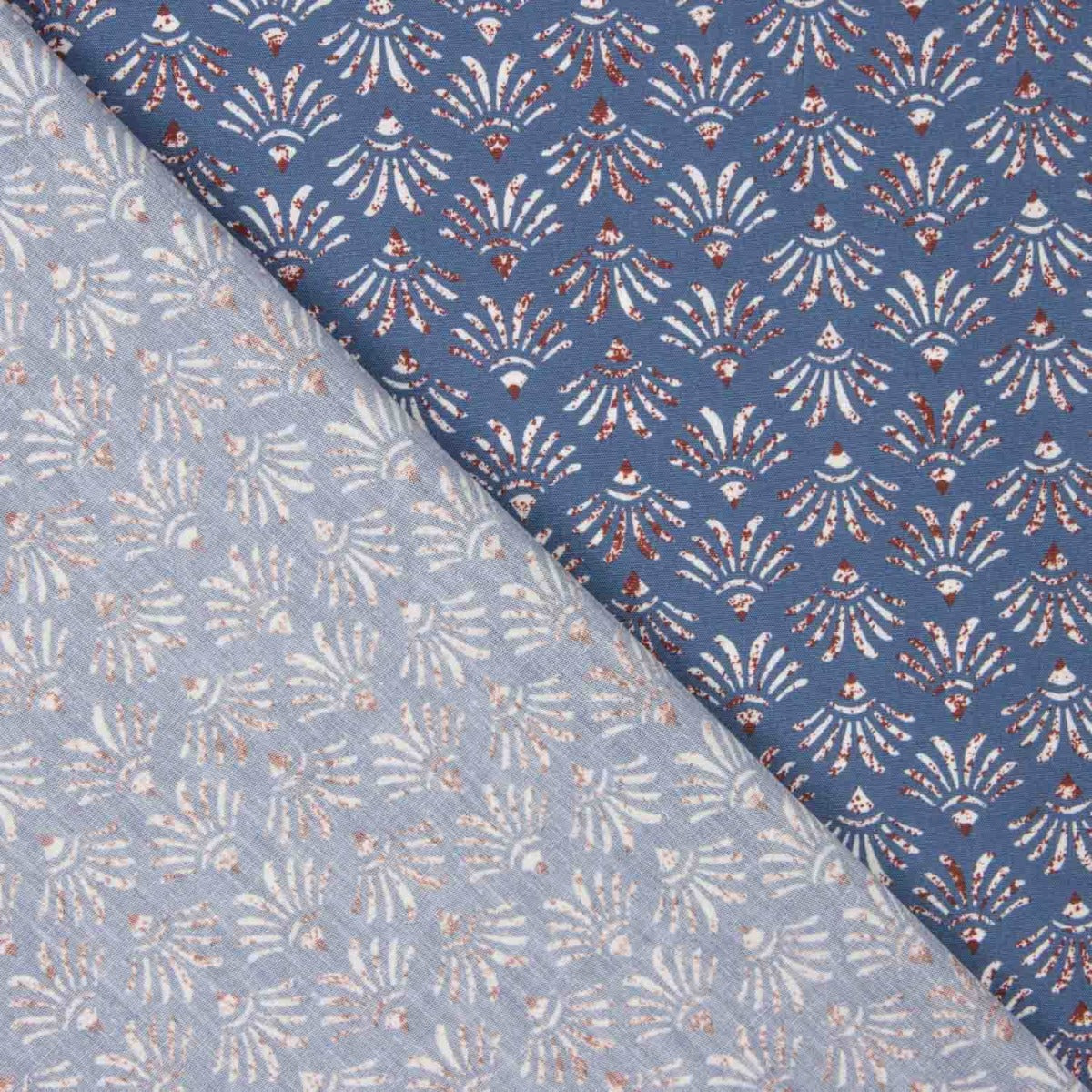 Popeline florale damassée - Ribes y Casals