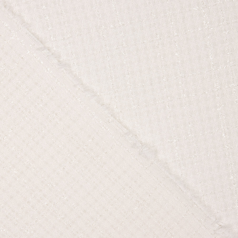 Retal Chanel Lurex Gales Blanco 110x150 cm - Ribes y Casals