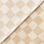 Nappe en résine anti-taches échecs beige - Ribes y Casals