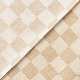 Nappe en résine anti-taches échecs beige - Ribes y Casals