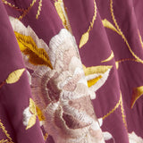 Châle brodé Tencel bordeaux clair - Ribes y Casals