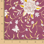 Châle brodé Tencel bordeaux clair - Ribes y Casals