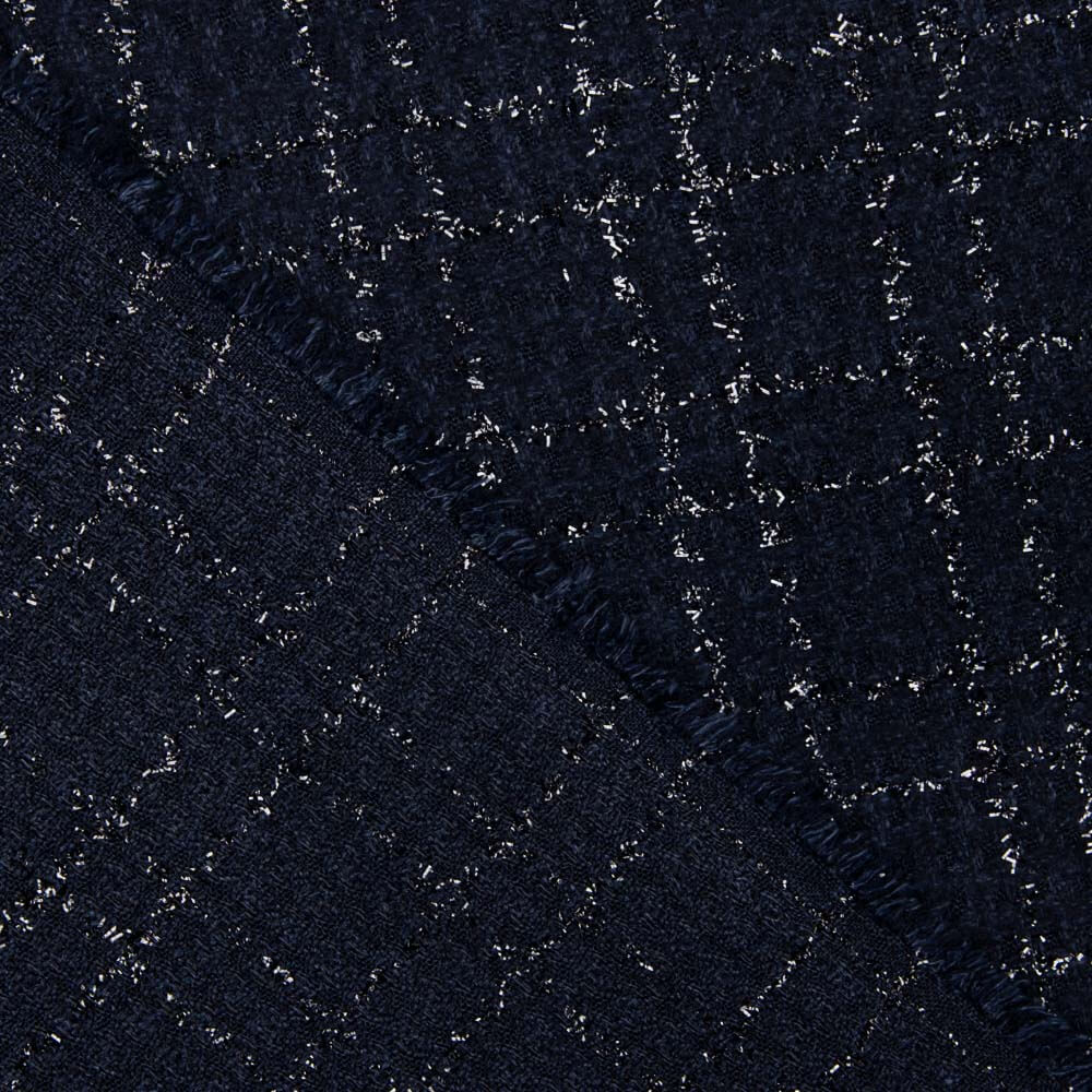 Chanel Lurex Pays de Galles Marine - Ribes y Casals