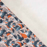 Tissu enduit hydrofuge vagues corail - Ribes y Casals