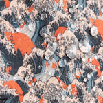 Tissu enduit hydrofuge vagues corail - Ribes y Casals