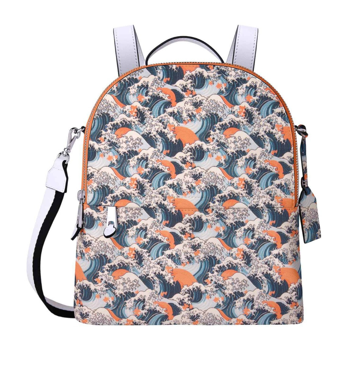 Tissu enduit hydrofuge vagues corail - Ribes y Casals