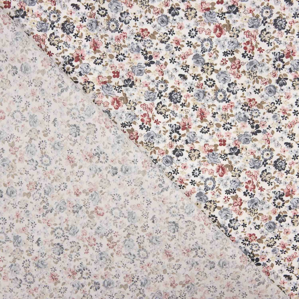 Viyela Coton Fleurs Remix Bleu - Ribes y Casals