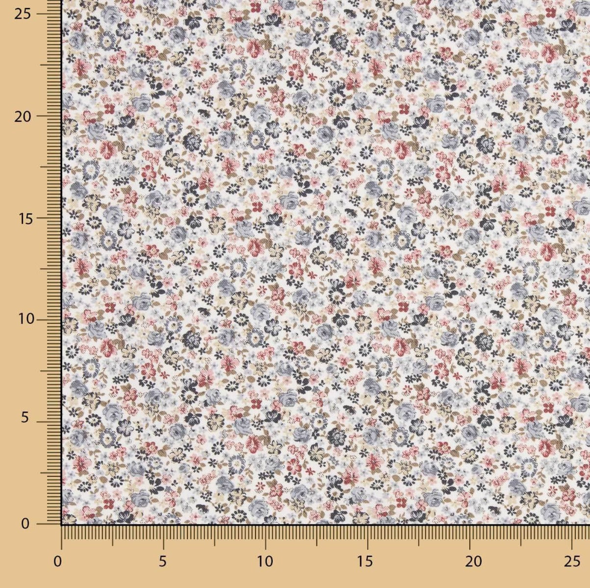 Viyela Coton Fleurs Remix Bleu - Ribes y Casals