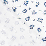 Percale Coton Fleurs Bleues sur Blanc - Ribes y Casals