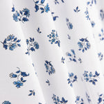 Percale Coton Fleurs Bleues sur Blanc - Ribes y Casals