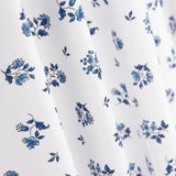 Percale Coton Fleurs Bleues sur Blanc - Ribes y Casals