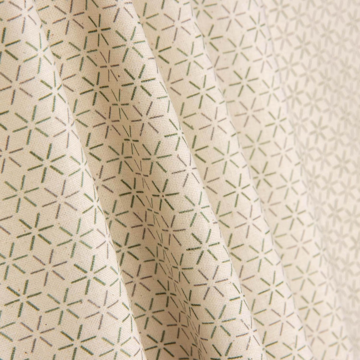 Popeline étoile verte - Ribes y Casals