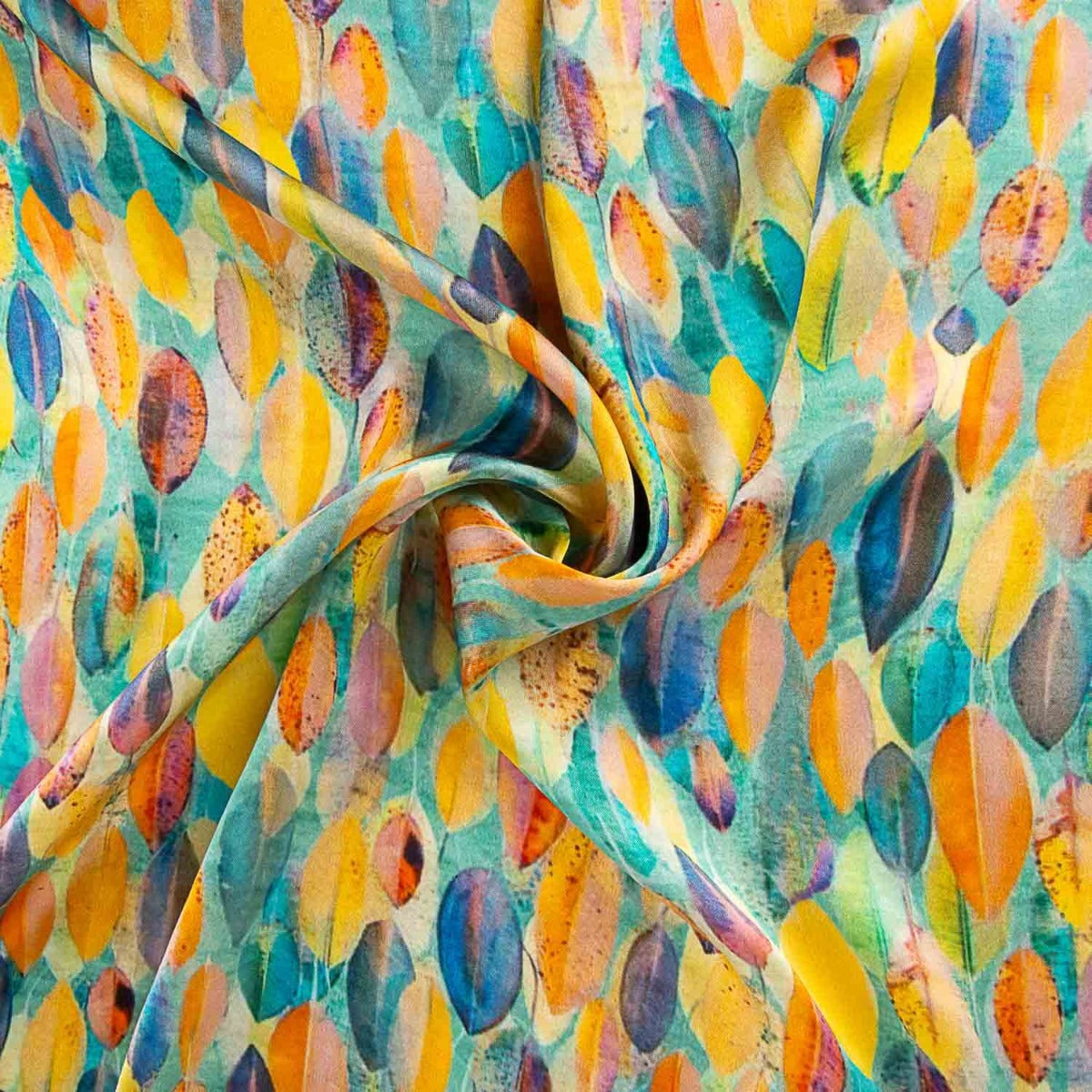 Satin de soie imprimé Hilo - Ribes y Casals
