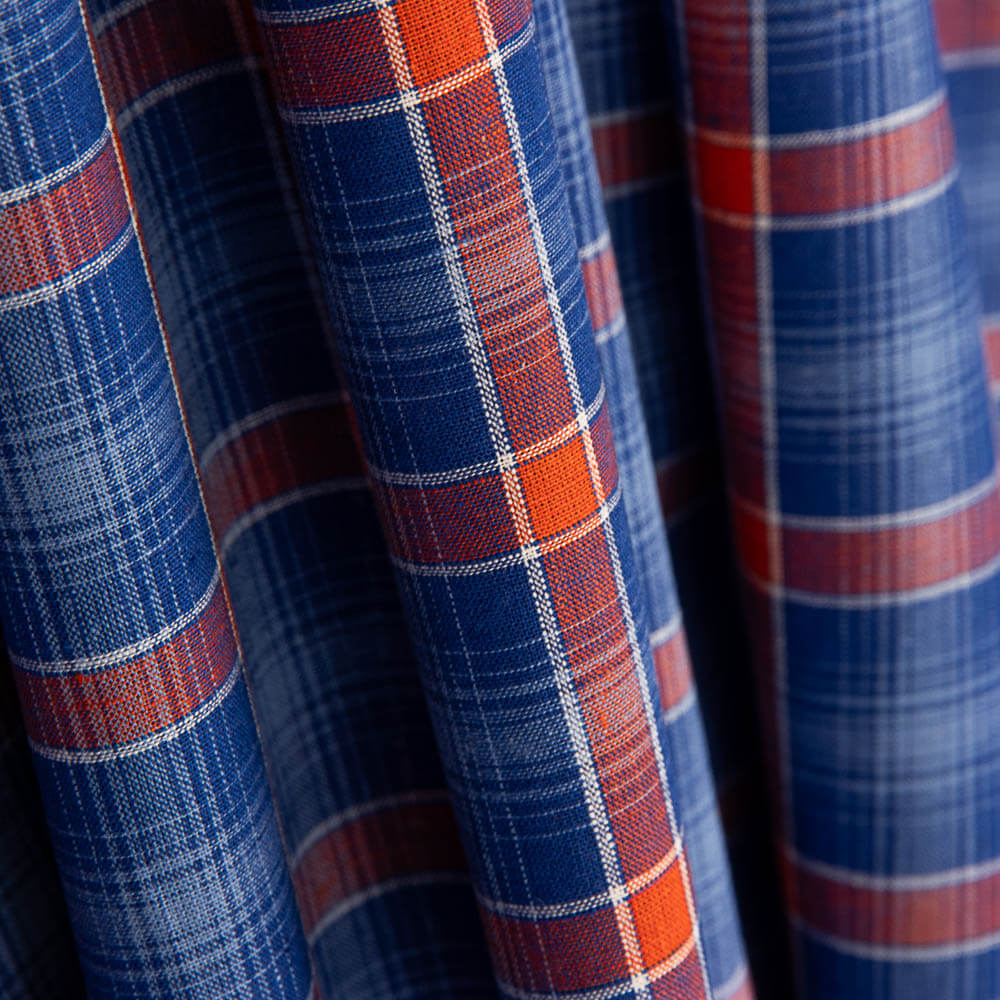 Chemise en popeline Carreaux Texas - Ribes y Casals