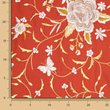 Châle rouge brodé en Tencel - Ribes y Casals