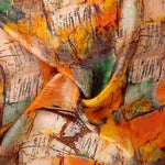 Satin de soie imprimé Hawi - Ribes y Casals