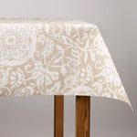 Nappe Résinée Anti-tache Sable Floral - Ribes y Casals