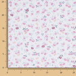 Popelín Algodón Flores Nerea Azul Claro - Ribes y Casals