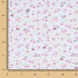 Popelín Algodón Flores Nerea Azul Claro - Ribes y Casals