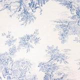 Nappe Résine Anti-tache Enduite Toile de Jouy Bleu - Ribes y Casals