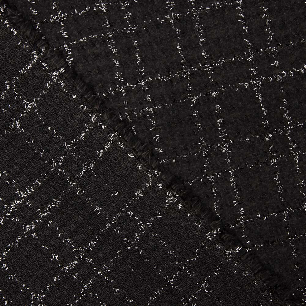 Chanel Lurex Pays de Galles Noir - Ribes y Casals