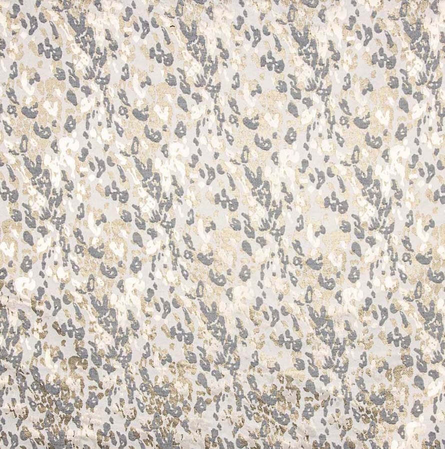 Brocart moucheté d&#39;argent et d&#39;or blanc - Ribes y Casals