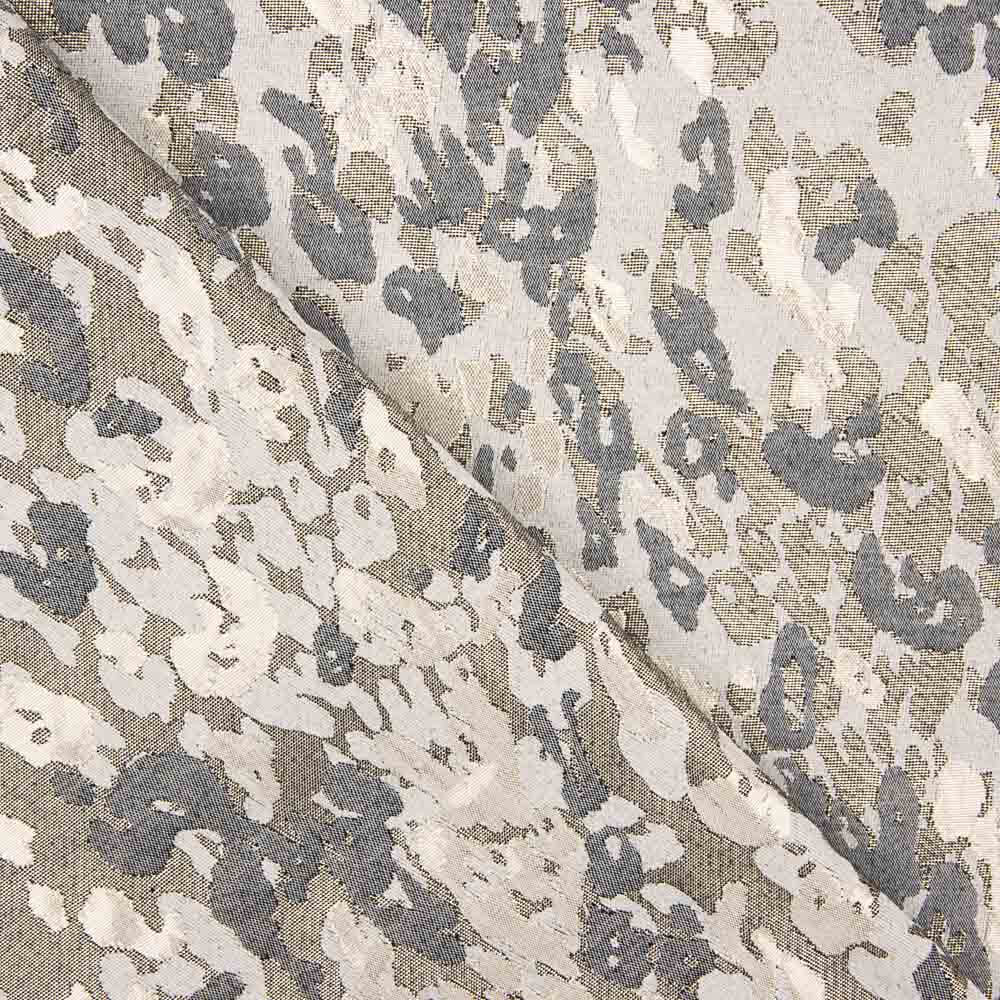 Brocart moucheté d&#39;argent et d&#39;or blanc - Ribes y Casals