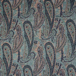 Brocart Cachemire Bleu Corail - Ribes y Casals