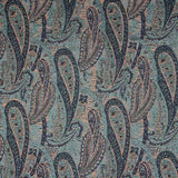 Brocart Cachemire Bleu Corail - Ribes y Casals