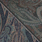 Brocart Cachemire Bleu Corail - Ribes y Casals