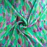 Satin de soie imprimé Kahului - Ribes y Casals