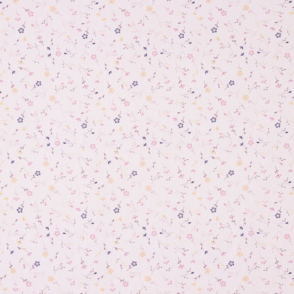 Popelín Algodón Flores Sara Rosa - Ribes y Casals