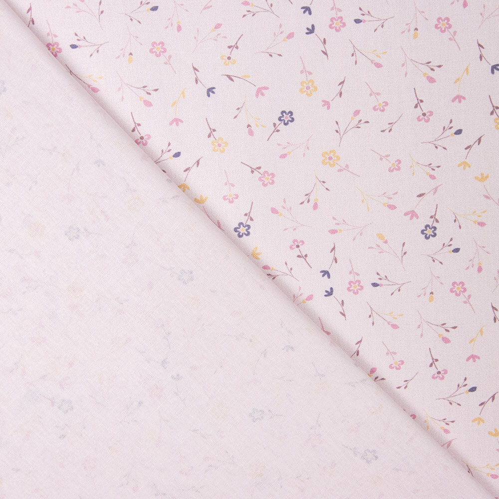 Popelín Algodón Flores Sara Rosa - Ribes y Casals