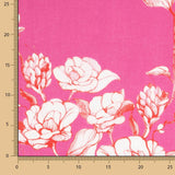 Batiste bordure botanique fuchsia - Ribes y Casals