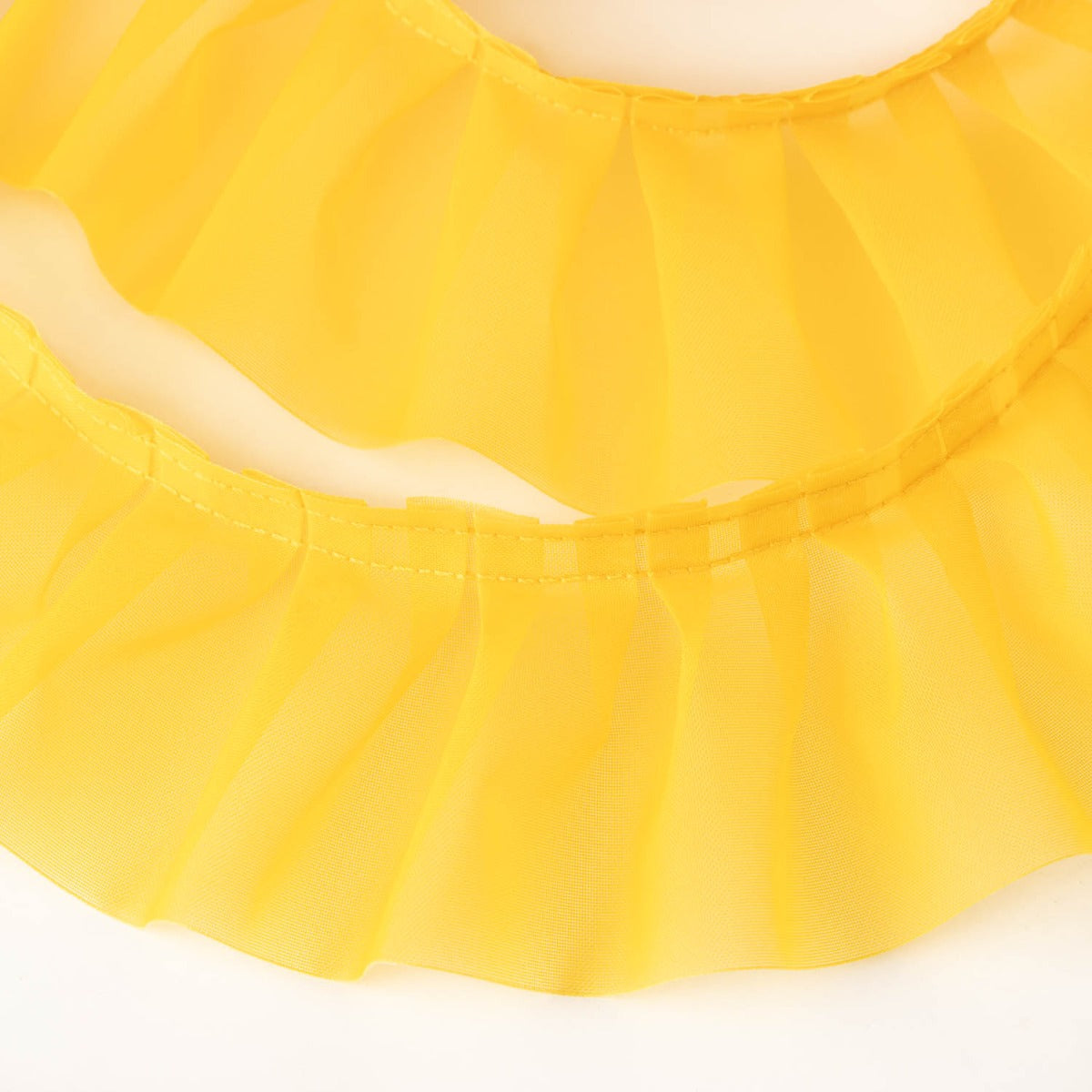 Cinta Plisada Garrucha 6 cm Amarillo Intenso - Ribes y Casals