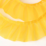 Cinta Plisada Garrucha 6 cm Amarillo Intenso - Ribes y Casals