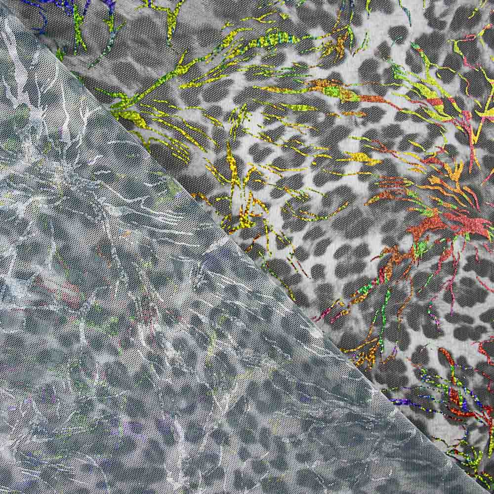 Grille élastique léopard laminée grise - Ribes y Casals