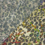 Maille élastique léopard laminée kaki - Ribes y Casals