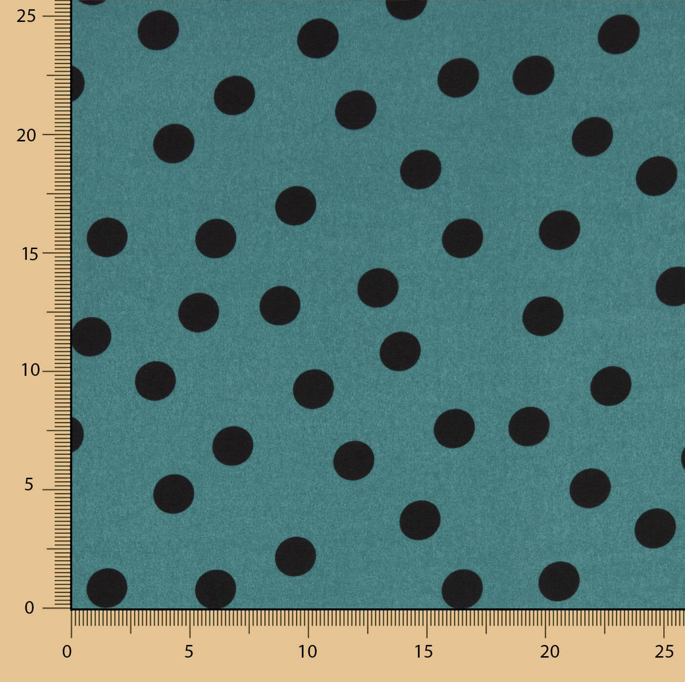 Koshibo à pois 7 mm délavé pétrole - Ribes y Casals