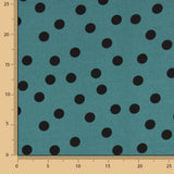 Koshibo à pois 7 mm délavé pétrole - Ribes y Casals