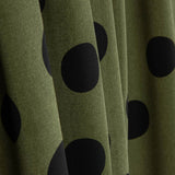 Chute Koshibo à pois 33 mm délavé kaki 85 x 150 cm - Ribes y Casals