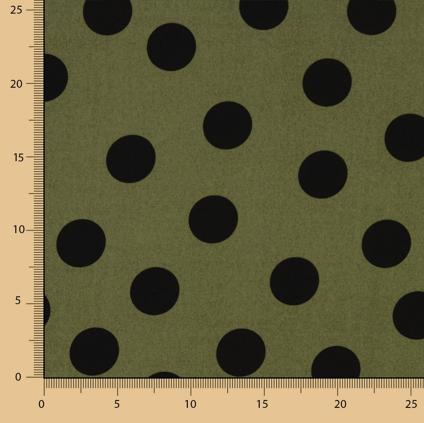 Chute Koshibo à pois 33 mm délavé kaki 85 x 150 cm - Ribes y Casals