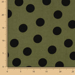 Chute Koshibo à pois 33 mm délavé kaki 85 x 150 cm - Ribes y Casals