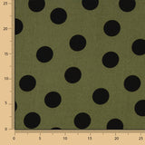 Chute Koshibo à pois 33 mm délavé kaki 85 x 150 cm - Ribes y Casals