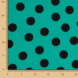 Chutes de tissu Koshibo à pois 33 mm, délavé, couleur aigue-marine - Différentes dimensions x largeur de 150 cm - Ribes y Casals