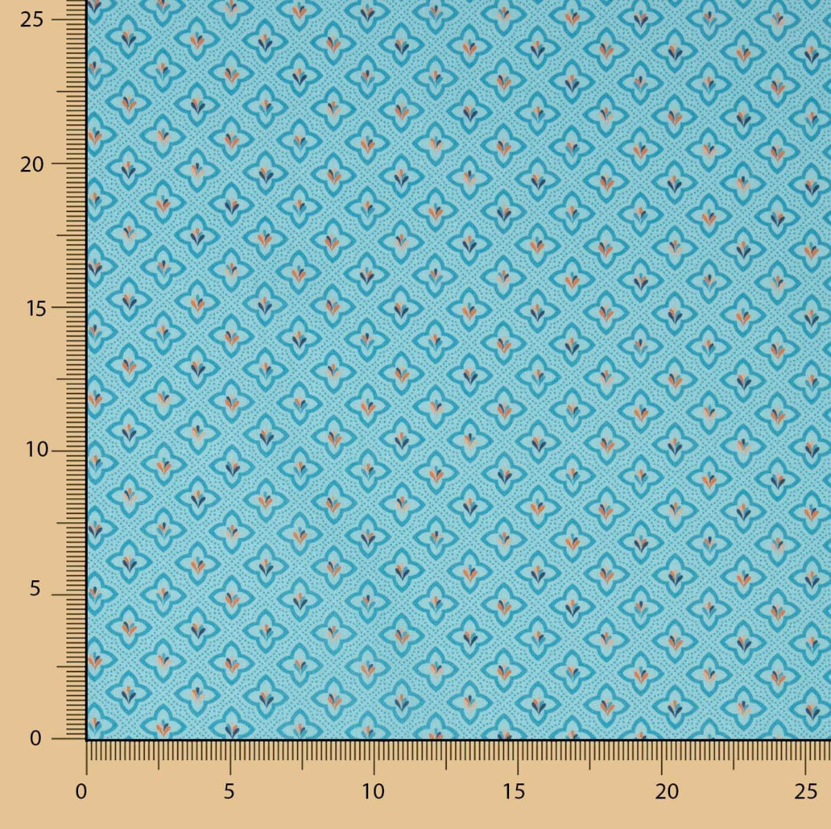 Popelín Algodón Rania Azul - Ribes y Casals