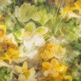 Lino Estampado Verde Acuarela - Ribes y Casals