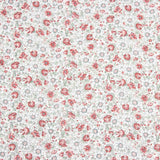 Popeline de coton floral corail Sketch - Ribes y Casals